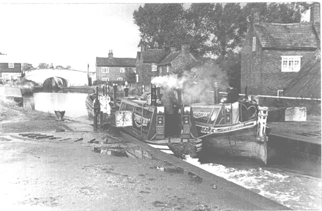 Boat community along the canal