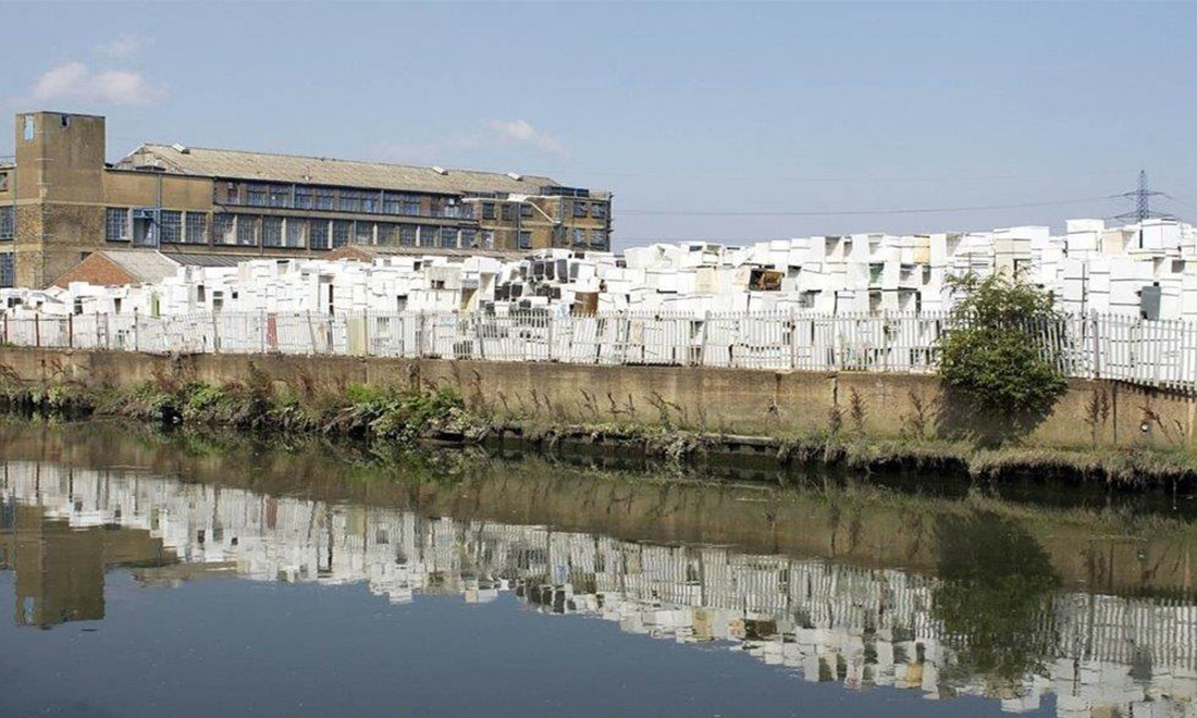 Fridge mountain in Stratford before regeneration